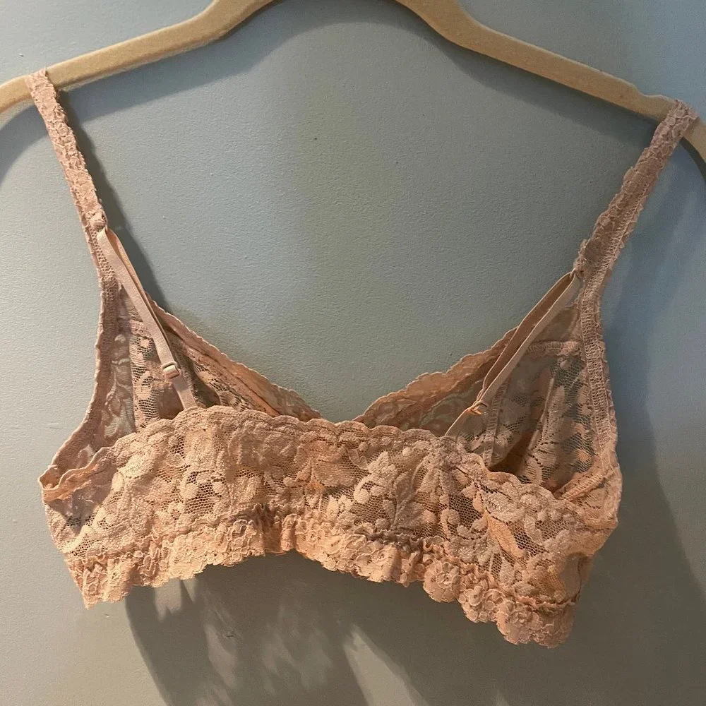 HANKY PANKY‎ Retro Lace Bralette 9K7406 Chai Sz S - Picture 3 of 4
